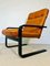 Mid-Century Danish Lounge Chairs in Cognac Faux Leather and Rosewood 2