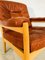 Mid-Century Swedish Lounge Chairs in Cognac Leather from Gote Mobler, Image 6