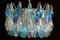 Murano Glas Farbiger Kronleuchter im Stil von Carlo Scarpa, 2er Set 13