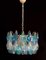 Murano Glass Poliedri Colored Chandelier in the Style of Carlo Scarpa, Set of 2 12