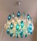 Murano Glass Poliedri Colored Chandelier in the Style of Carlo Scarpa, Set of 2 8