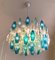 Murano Glass Poliedri Colored Chandelier in the Style of Carlo Scarpa, Set of 2 14