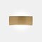 Satin Gold Metal Lens Curved Wall Lamp by Francesco Rota for Oluce 4