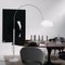 White Coupé 3320 Floor Lamp by Joe Colombo for Oluce, Image 3