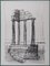 Bernard Buffet, Naples, Temple en Ruine (Pompei), 1959, Etching (Drypoint) 2