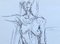 Alberto Giacometti, desnudo, 1961, litografía original, Imagen 3