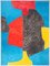 Nach Serge Poliakoff, Rot, Blau und Schwarz Komposition, Lithographie 2