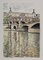 Albert Marquet, Le pont du Carrousel et le Louvre, Rhapsodie Parisienne, 1950, Lithograph, Image 3