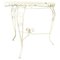 Mid-Century Modern Italian Garden Table in White Wrought Iron, 1960, Image 1