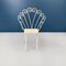 Mid-Century Modern Italian Garden Chairs and Table in White Wrought Iron, 1960s, Set of 5, Image 4