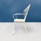 Mid-Century Modern Italian Garden Chairs and Table in White Wrought Iron, 1960s, Set of 5, Image 3