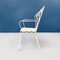 Mid-Century Modern Italian Garden Chairs in White Wrought Iron, 1960s, Set of 4 3