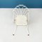 Mid-Century Modern Italian Garden Chairs in White Wrought Iron, 1960s, Set of 4 14