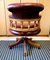 Chesterfield Style Captain's Swivel Chair 4