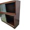Mahogany Stacking Modular Library Bookcases with Glass Doors from Minty Oxford, Set of 2 3