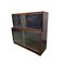 Mahogany Stacking Modular Library Bookcases with Glass Doors from Minty Oxford, Set of 2 1