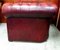 Club chair Chesterfield in pelle rossa, Immagine 4