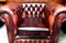 Club chair Chesterfield in pelle rossa, Immagine 5
