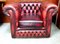Oxblood Red Leather Chesterfield Club Chair, Image 1