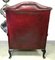 Queen Anne Wingback Chesterfield Armchair in Oxblood Leather 4