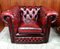 Club chair Chesterfield in pelle rossa, Immagine 5