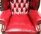 Queen Anne Chesterfield Armchair in Oxblood Red 6