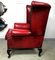 Queen Anne Chesterfield Armchair in Oxblood Red 4