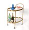Mid-Century Italian Brass and Glass Oval Bar Cart from Maison Jansen, 1970s 11