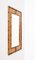 Rechteckiger italienischer Mid-Century Spiegel mit Rahmen aus Bambus & Korbgeflecht, 1960er 6