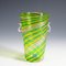 Murano Glass A Canne Vase with Aventurin from Fratelli Toso, Italy, 1965 2