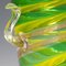 Murano Glass A Canne Vase with Aventurin from Fratelli Toso, Italy, 1965 4