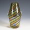 Murano Glass A Canne Glass Vase with Handles from Fratelli Toso, Italy, 1965, Image 2