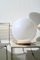 Lámpara de mesa vintage de cristal de Murano en blanco, Imagen 2