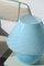 Große blaue Vintage Murano Pilz Lampe 2