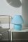 Große blaue Vintage Murano Pilz Lampe 5
