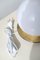 Vintage Murano White Swirl Table Lamp 4