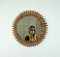 Mid-Century Round Rattan & Bamboo Sunburst Wall Mirror, Italy, 1960s 7