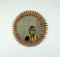 Mid-Century Round Rattan & Bamboo Sunburst Wall Mirror, Italy, 1960s, Image 7