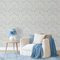 Blue and White Velsen Delft Table Lamp, William Morris Lampshade, Image 11