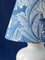 Blue and White Velsen Delft Table Lamp, William Morris Lampshade, Image 10