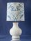 Lámpara de mesa estilo Hamptons hecha a mano de Royal Delft vintage, Imagen 6