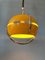 Mid-Century Space Age Pendant Light in Yellow from Anvia, 1970s, Image 4