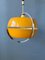Mid-Century Space Age Pendant Light in Yellow from Anvia, 1970s, Image 1