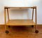 Mid-Century Wooden Bar Cart or Serving Trolley, Image 1