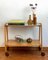 Mid-Century Wooden Bar Cart or Serving Trolley, Image 2