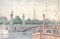 Pierre Desesuis, Alexander IIA Bridge, Paris, 1981, Aquarell & Gouache auf Papier 1