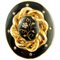 Diamonds Brooch in 14K Yellow Gold and Enamel Gold, Image 1