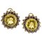 Stud Earrings in 14K Rose Gold with Diamonds Iolite and Citrine, Image 1