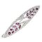 White Gold Brooch with Ruby and Diamond 1