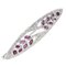 White Gold Brooch with Ruby and Diamond, Image 1